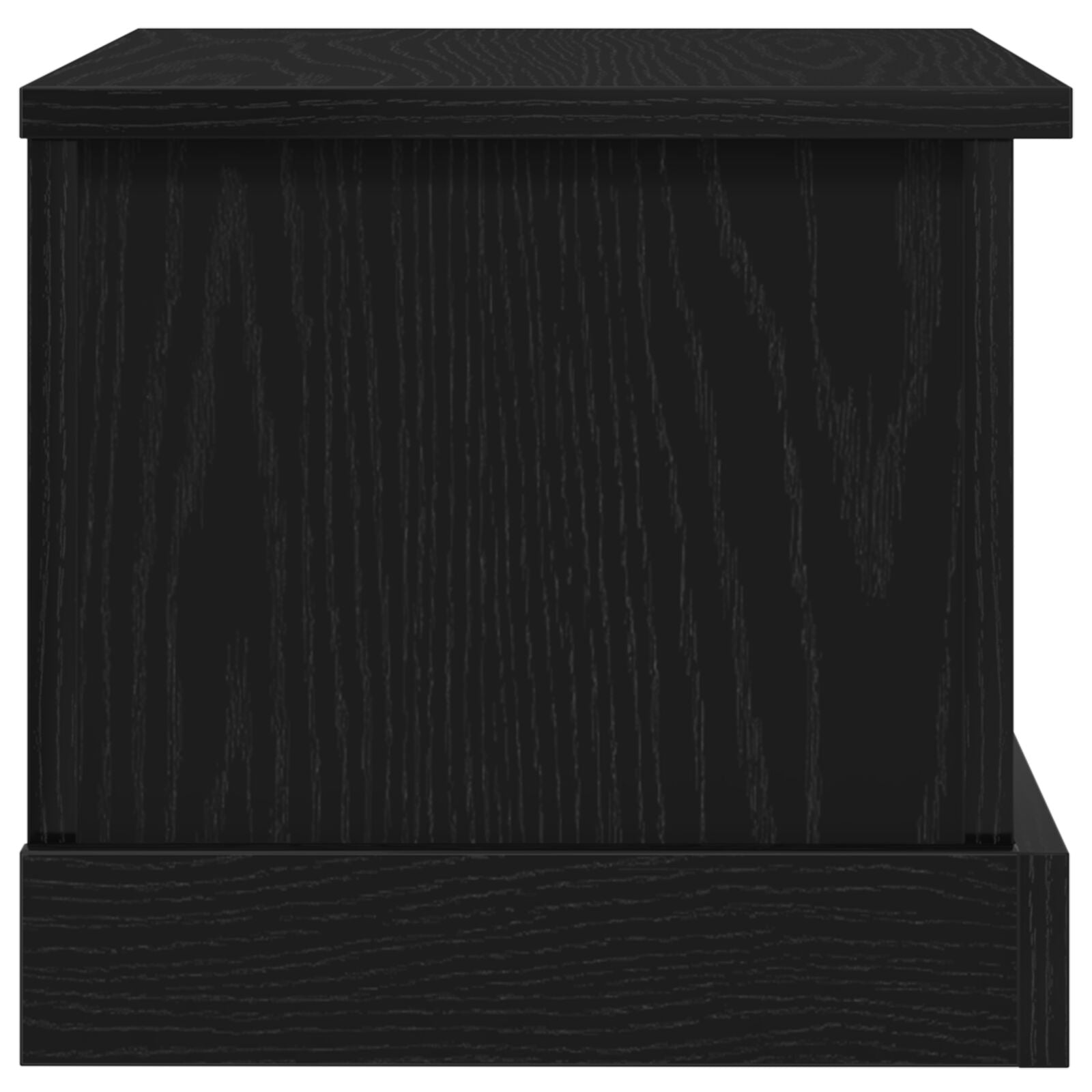 Opbergdoos Zwart Eiken 50X30X28 Cm Samengesteld Hout