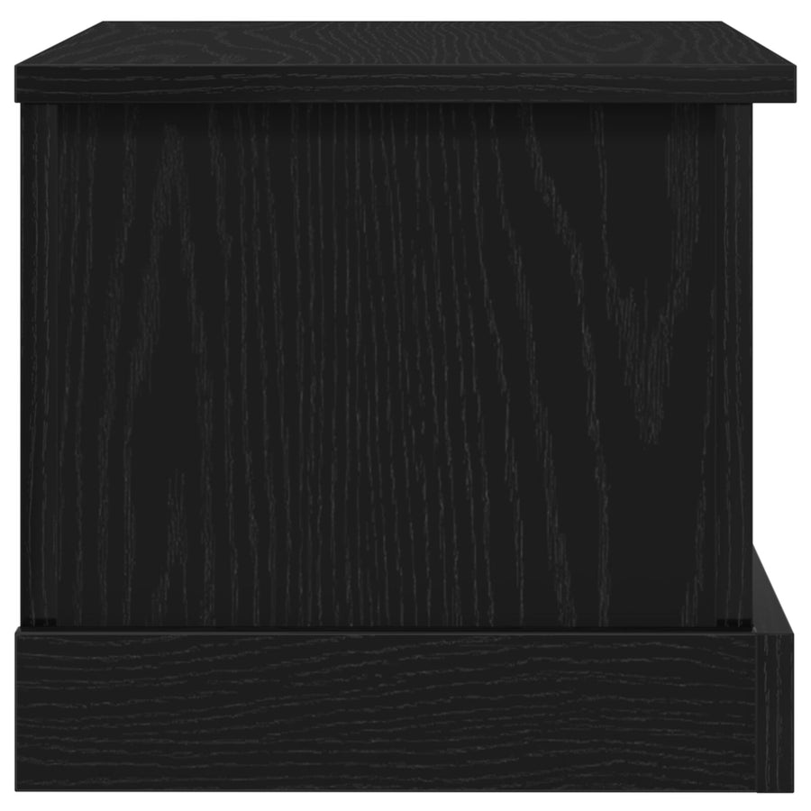 Opbergdoos Zwart Eiken 50X30X28 Cm Samengesteld Hout