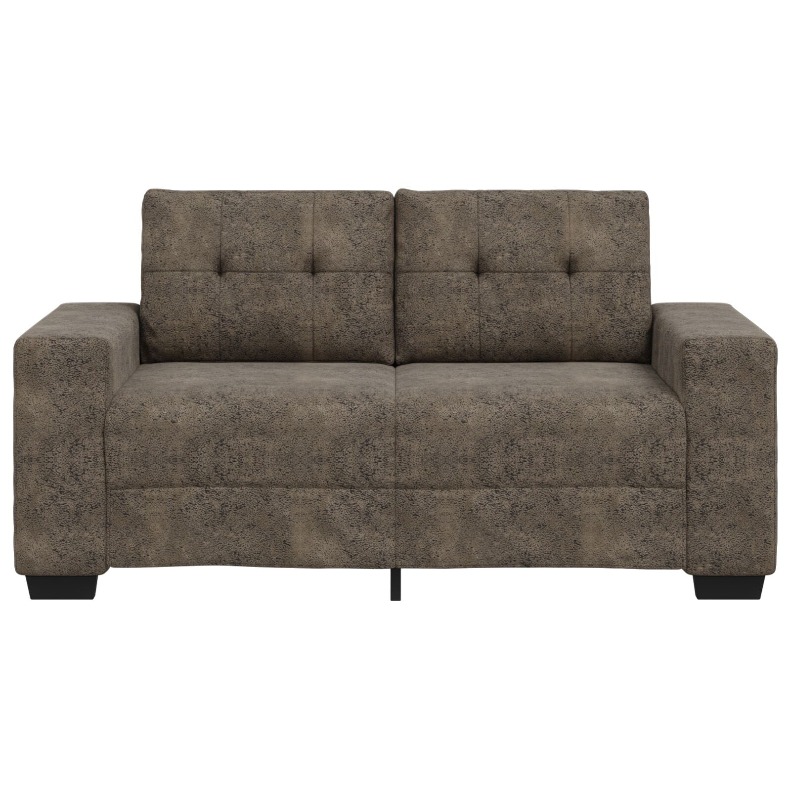 Loveseat Bank Kunstleer Donkergrijs 120 cm 120 cm