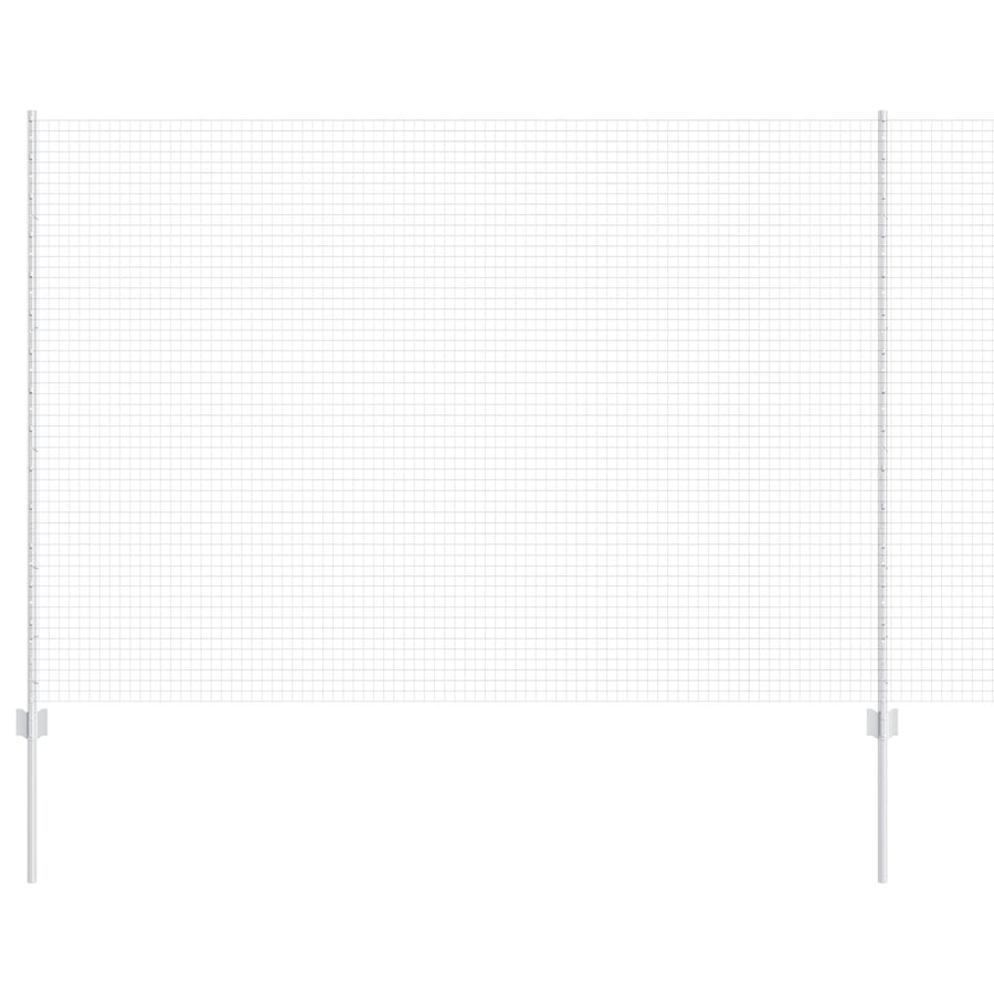 Gelast Draadhek Met 10 U-Palen Zilver 1.6X10 M Staal