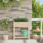 Plantenstandaard grenenhout beige 71x37x76.5 cm