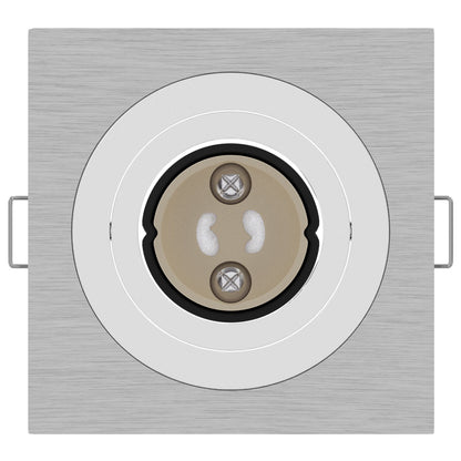 Ingebouwde Spots 24 Stuks Vierkante Gu10 Zilver 91X91 Mm