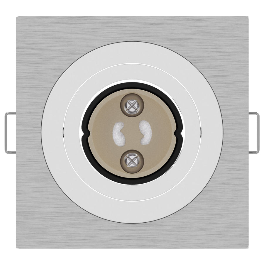 Ingebouwde Spots 24 Stuks Vierkante Gu10 Zilver 91X91 Mm