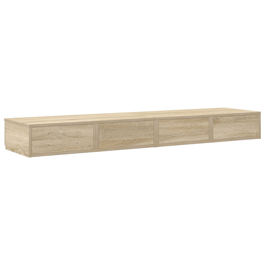 Bedlade 135X36,5X16,5 Cm Bewerkt Hout Sonoma eiken 135 x 36.5 x 16.5 cm
