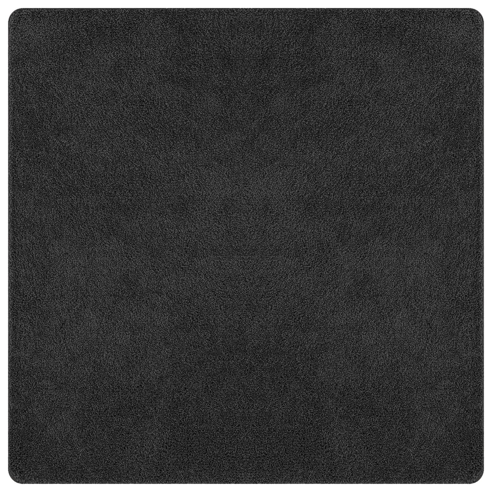 Shaggy Vloerkleed Met Latex Achterkant Donkergrijs 200 x 200 cm