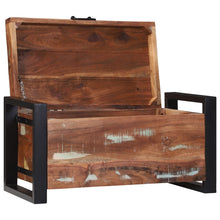 Opbergkisten 60X30X30Cm En Metaal 60 x 30 x 30 cm Massief gerecycled hout