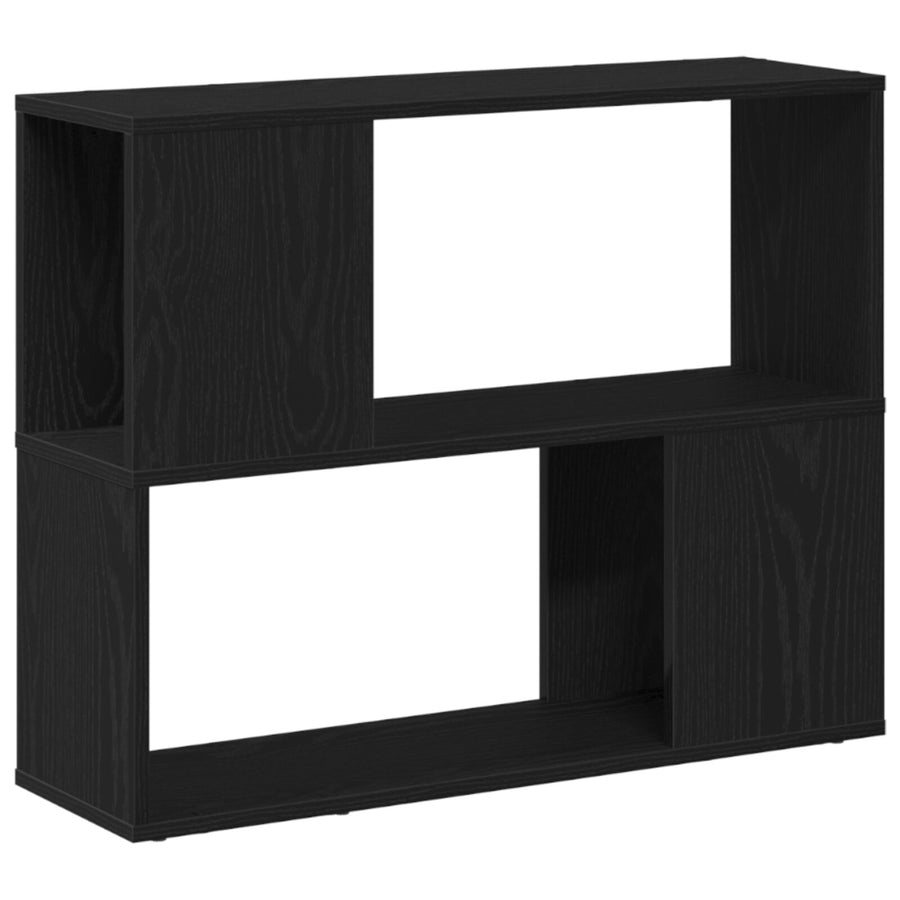 Witte Tv-Kast Van Bewerkt Hout Zwart eiken 80 x 24 x 63 cm