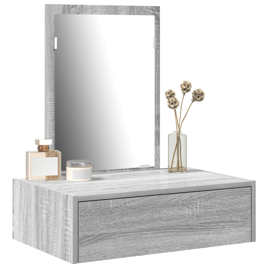 Wandkaptafel In , 60 x 40 x 70 cm Grijze sonoma zonder LED