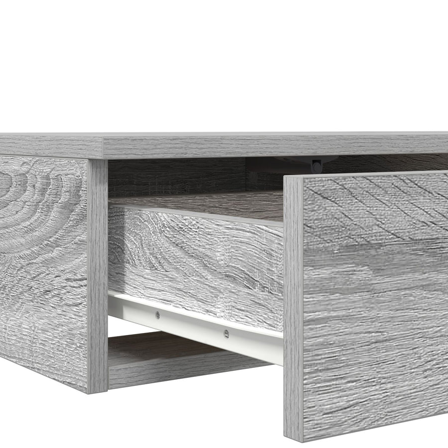 Bedladen 80X36,5X16,5 Cm Bewerkt Hout Grijs sonoma 80 x 36.5 x 16.5 cm