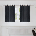 Verduisterende gordijnen 2 stuks 140x140 cm donkergrijs