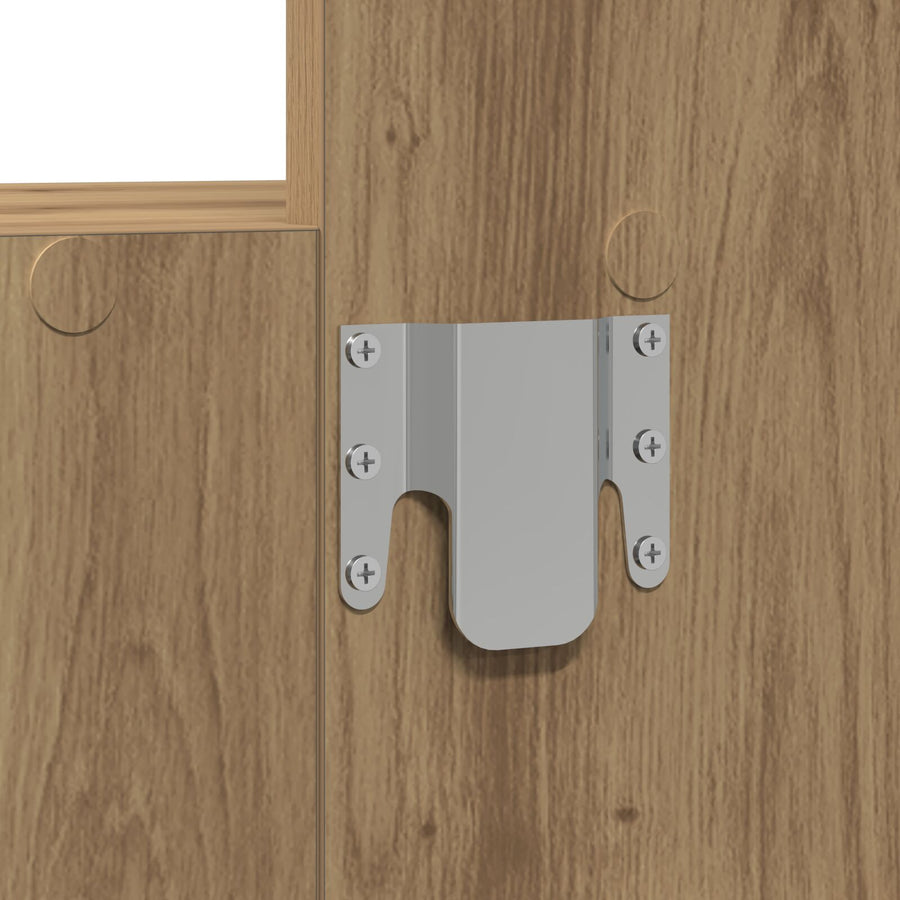 Muurhangende Kaptafel Verlichting - 60 x 40 x 70 cm Eiken met LED
