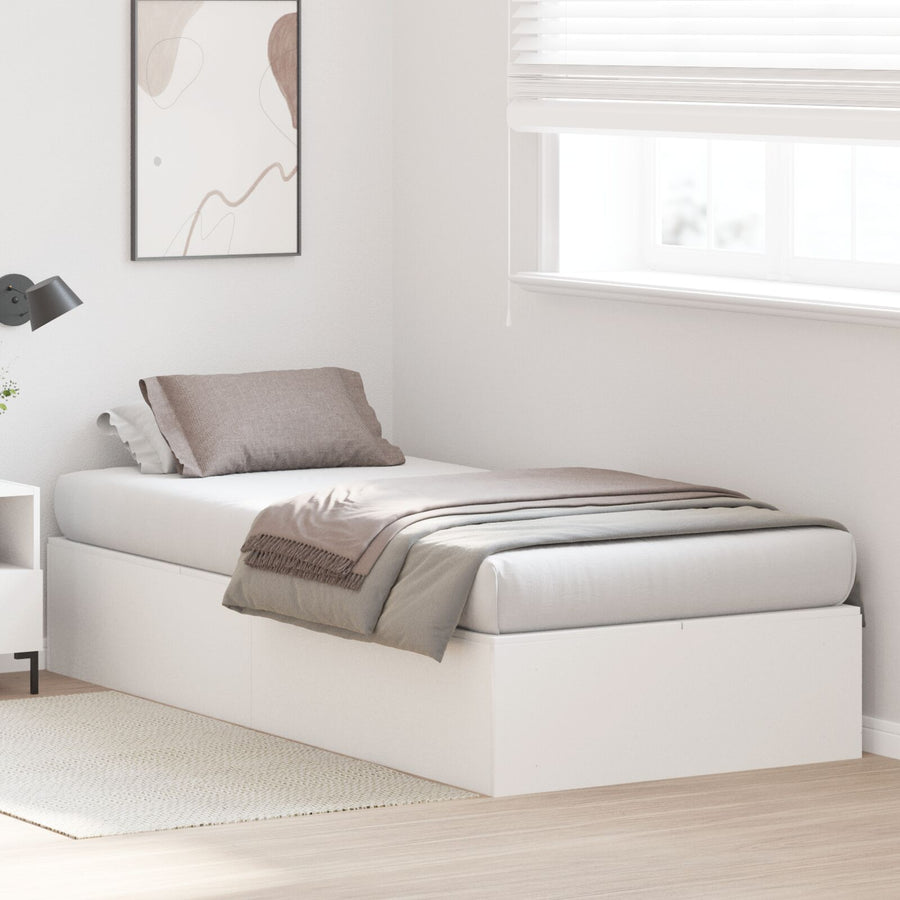 Opbergbedframe Wit 90 x 190 cm