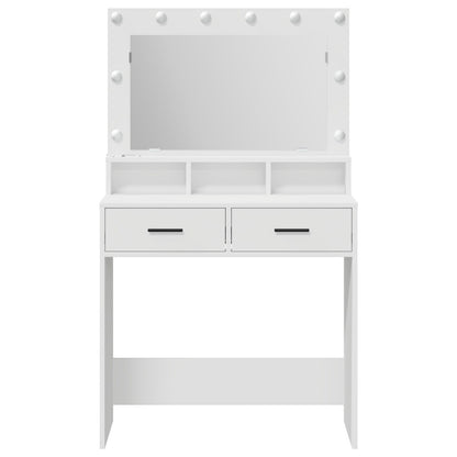 Kaptafel Met Led-Verlichting, , 79 x 41 x 135 cm Wit
