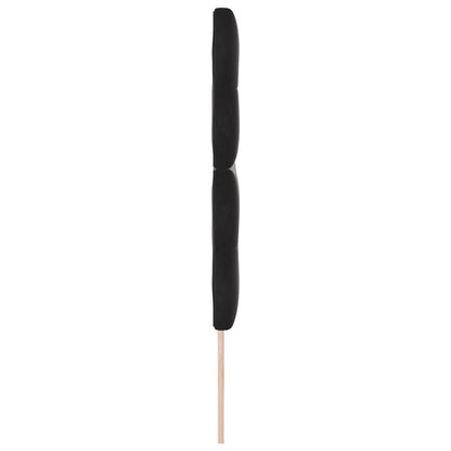 Hoofdbord Knop Geïnvesteerd Fluweel Zwart 160 cm Hoog hoofdbord