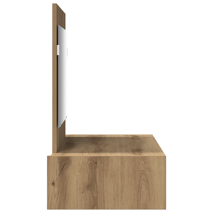 Wandkaptafel 83 x 40 x 70 cm Ambachtelijk eiken zonder LED