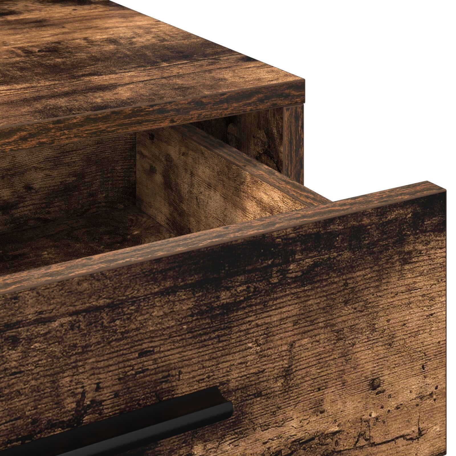 Kaptafel Met Led Verlichting 79 x 41 x 135 cm Gerookt eiken
