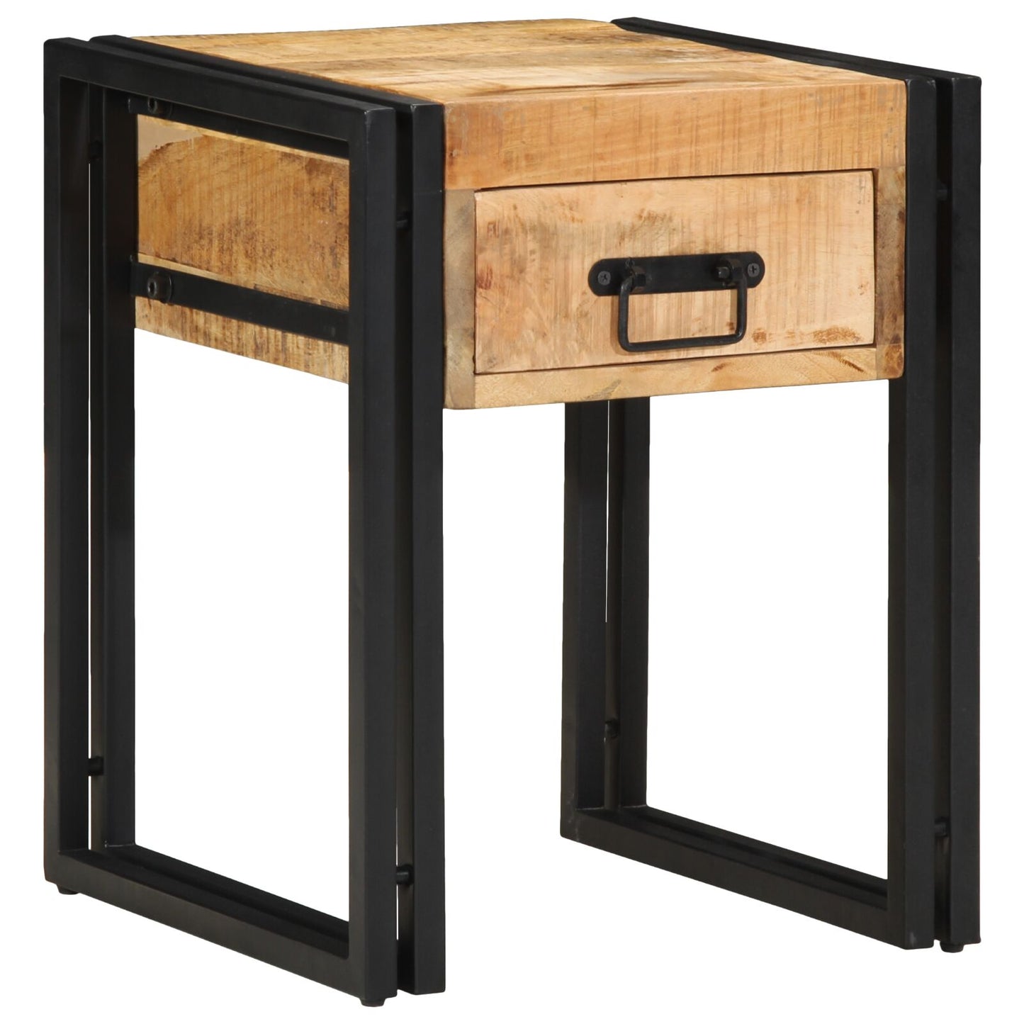 Bijzettafel Massief Ruw Hout Mango 40 x 40 x 50 cm Massief ruw mango-hout
