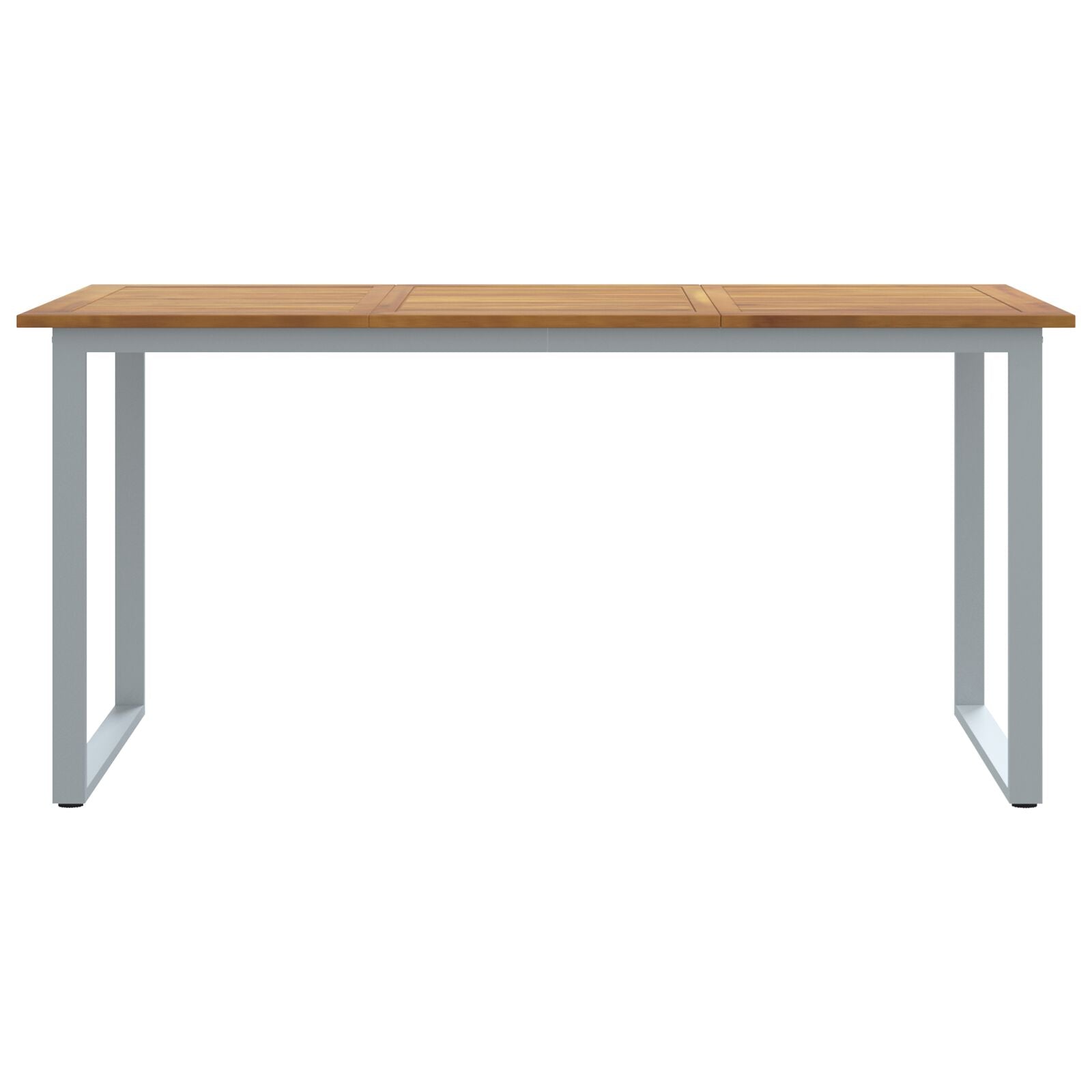 Tuin Eettafel Staal & Massief Acaciahout 160 x 80 x 75 cm Overhangend ontwerp