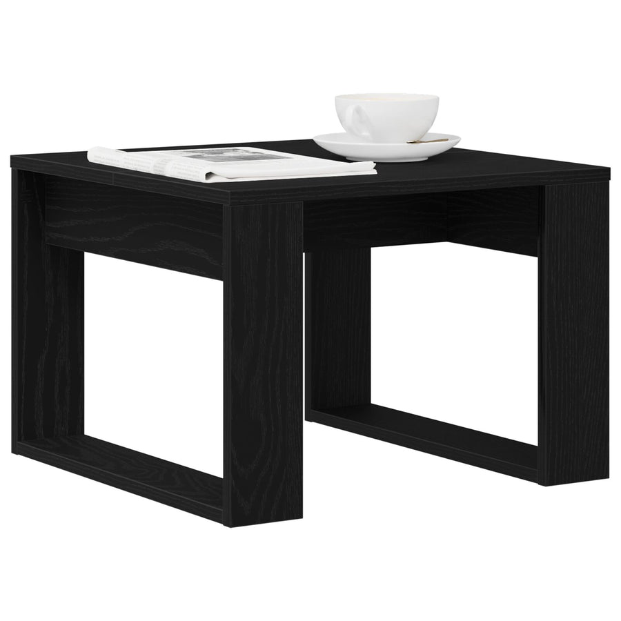 Zijtafel - , Gemaakt Van Engineered Wood 50 x 50 x 35 cm Zwarte eiken