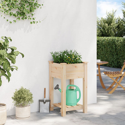 Tuinbak Met Plank 45X45X76 Cm Massief Vurenhout 45 x 45 x 76.5 cm