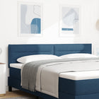 Hoofdbord 180 cm stof blauw muurmontage