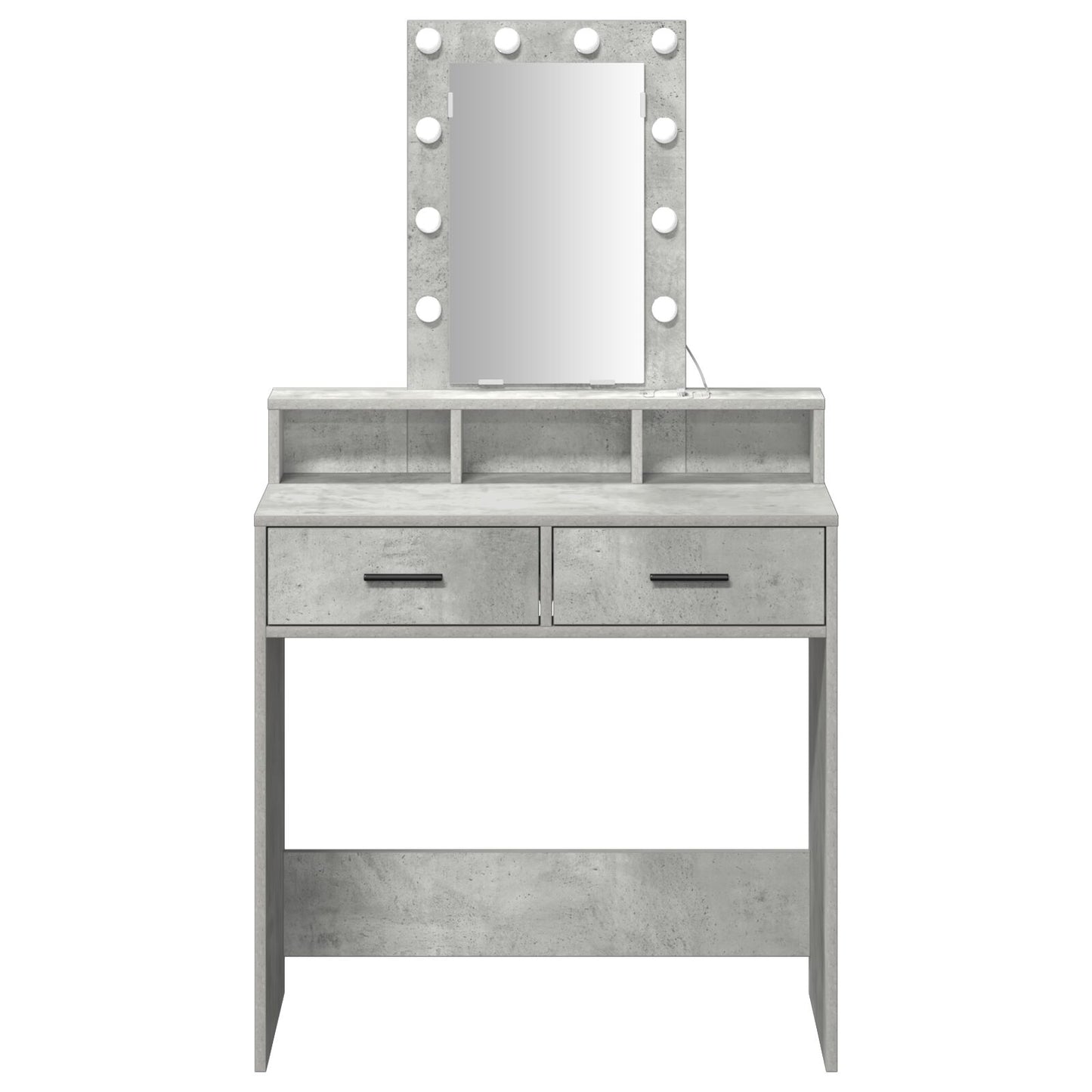 Kaptafel Met Led-Verlichting Beton grijs 79 x 41 x 140 cm