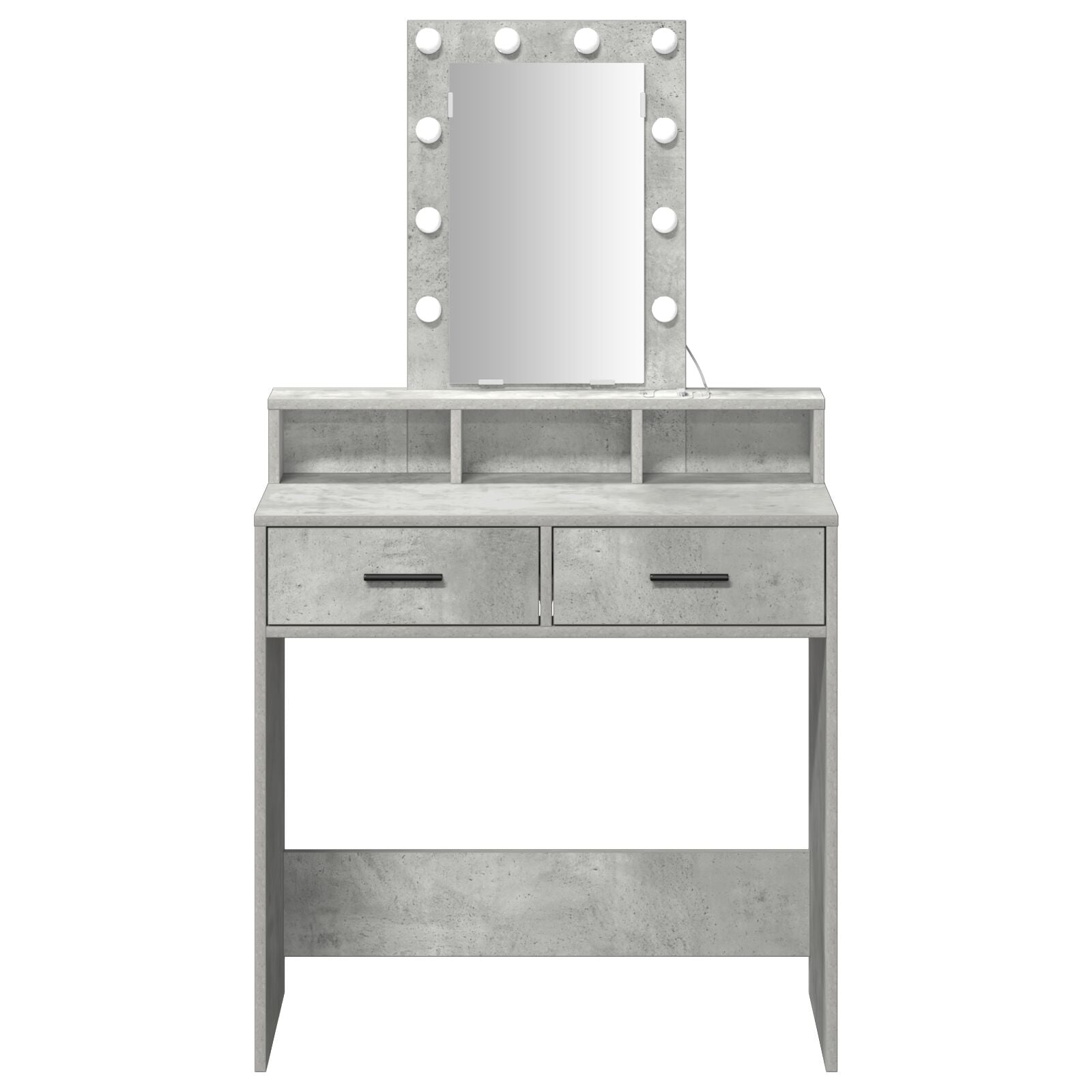 Kaptafel Met Led-Verlichting Beton grijs 79 x 41 x 140 cm