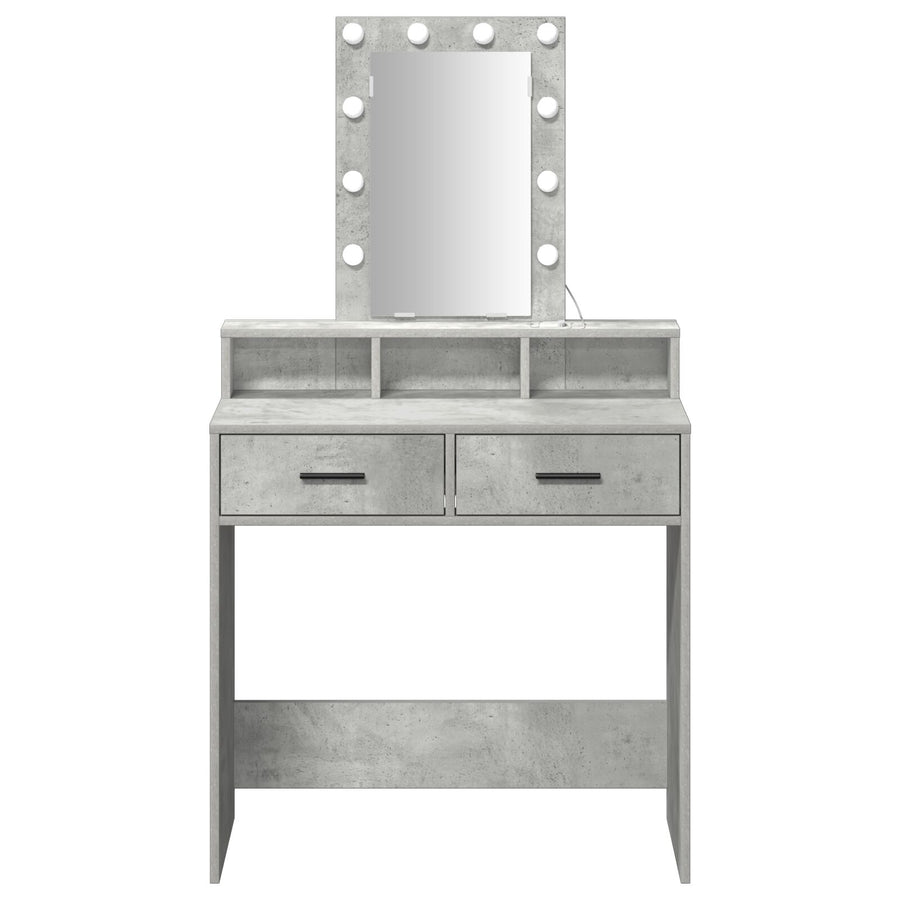Kaptafel Met Led-Verlichting Beton grijs 79 x 41 x 140 cm