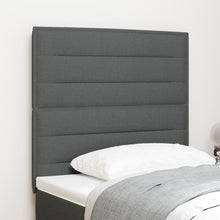Hoofdbord Stof Rechthoekig Modern Donkergrijs 80 cm Hoog hoofdbord