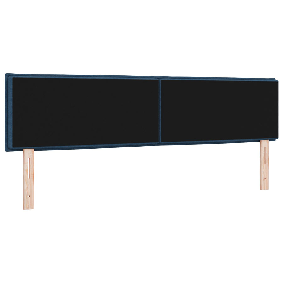 Hoofdbord Lijnen Ontwerp Stof Blauw 180 cm Laag hoofdbord