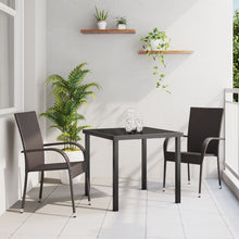 3-Persoons Tuin Eetset Bruin Poly Rattan