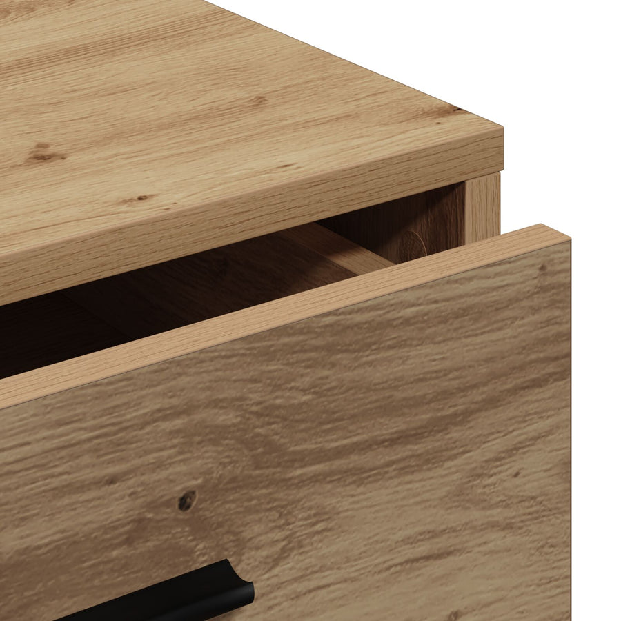Sideboard 40X41X75 Cm Bewerkt Hout Artisan eiken