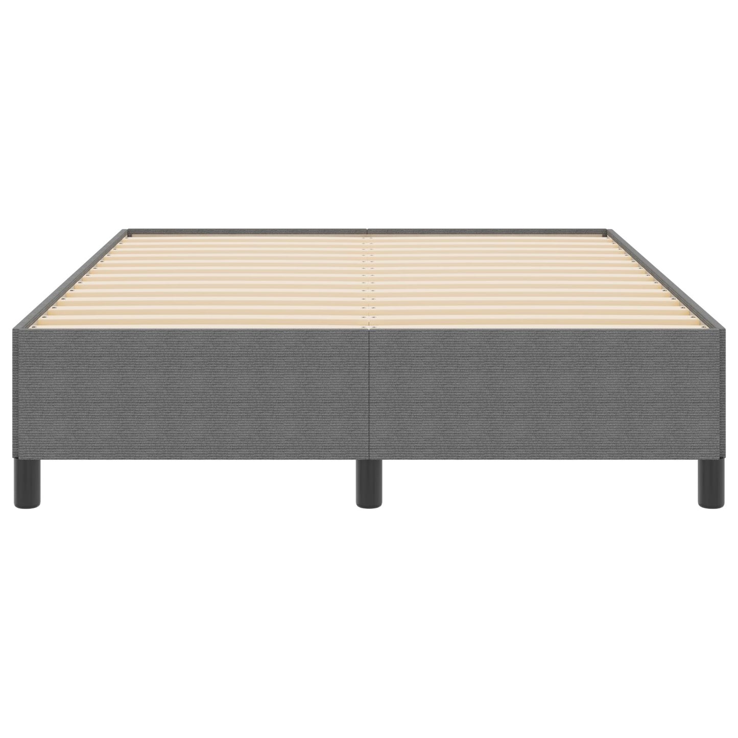 Bedframe Corduroy Stof Lichtgrijs 140 x 200 cm