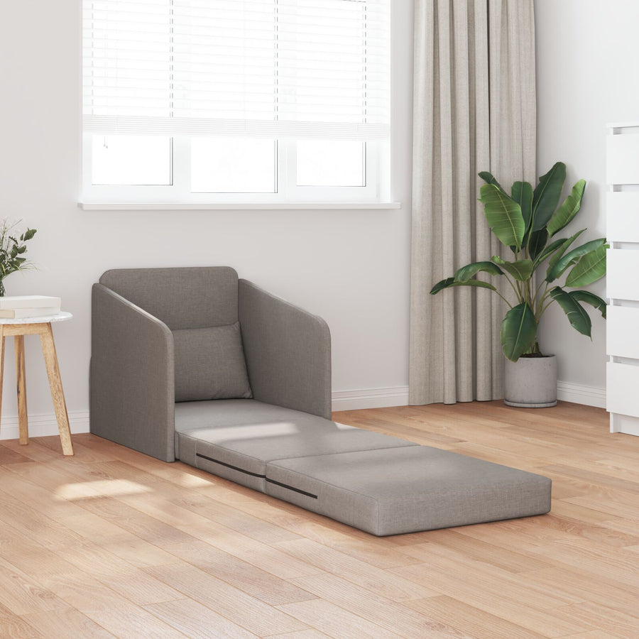 Vloer Sofa Bed 2-In-1 65X80X83 Cm Stoffering Taupe