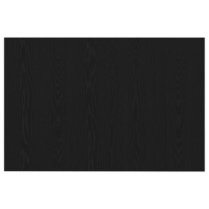 Bed Hoofdbord 120X1,5X80 Cm Gegalvaniseerd Hout Zwart eiken