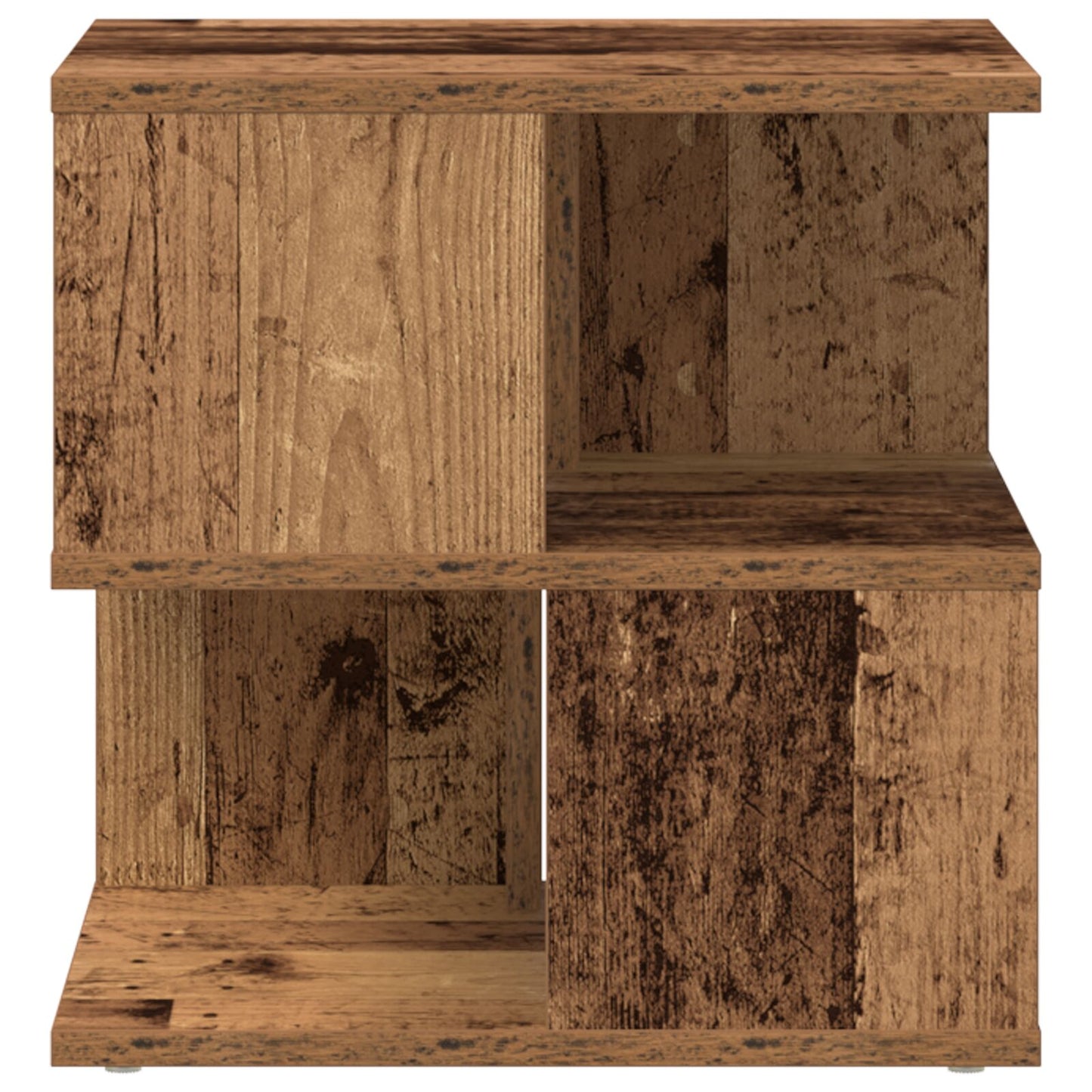 Bijzettafel Oud Hout 40X40X40 Cm Geëngineerd Hout