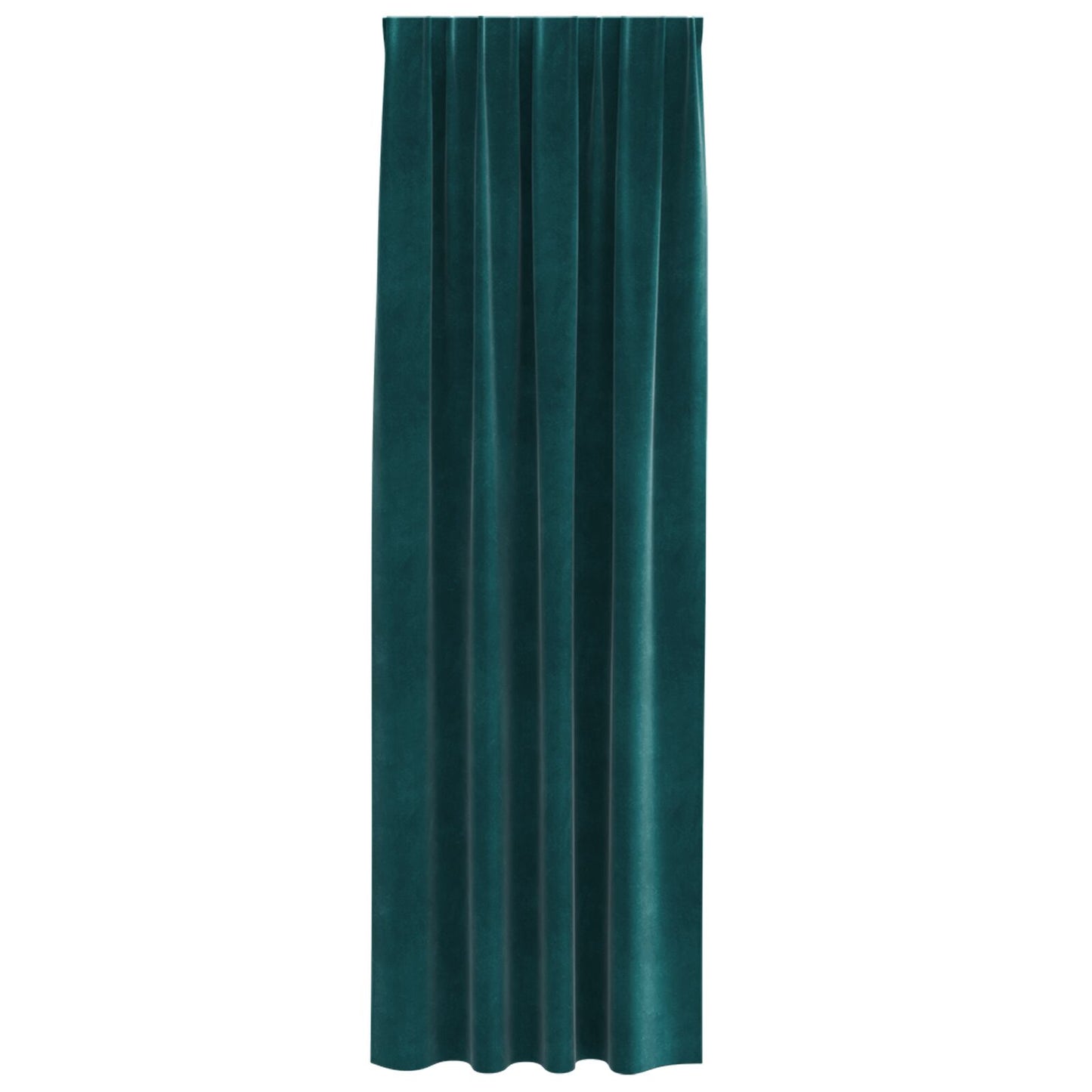 Zwarte Gordijnen Met Bovenband 2 Stuks E Velours Donkergroen 140 x 225 cm met ingenaaid tape