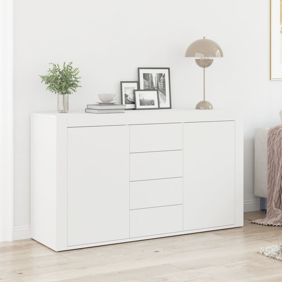 Witte Dressoir Wit Hout 120 X 36 X 69 Cm Opslag Witte Dressoir