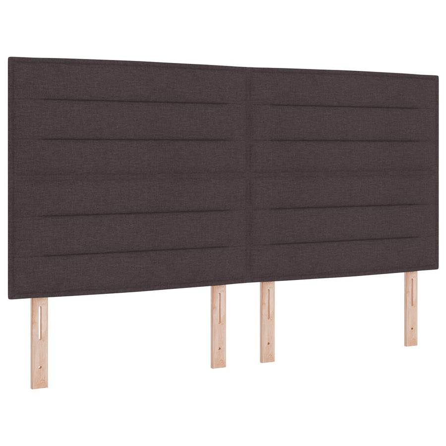 Boxspringbed Met Matras En Bank Stof Donkerbruin 180 x 200 cm Lijnen ontwerp