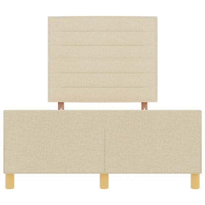 Bedframe Crème 120X200 Cm Bekleding Crème