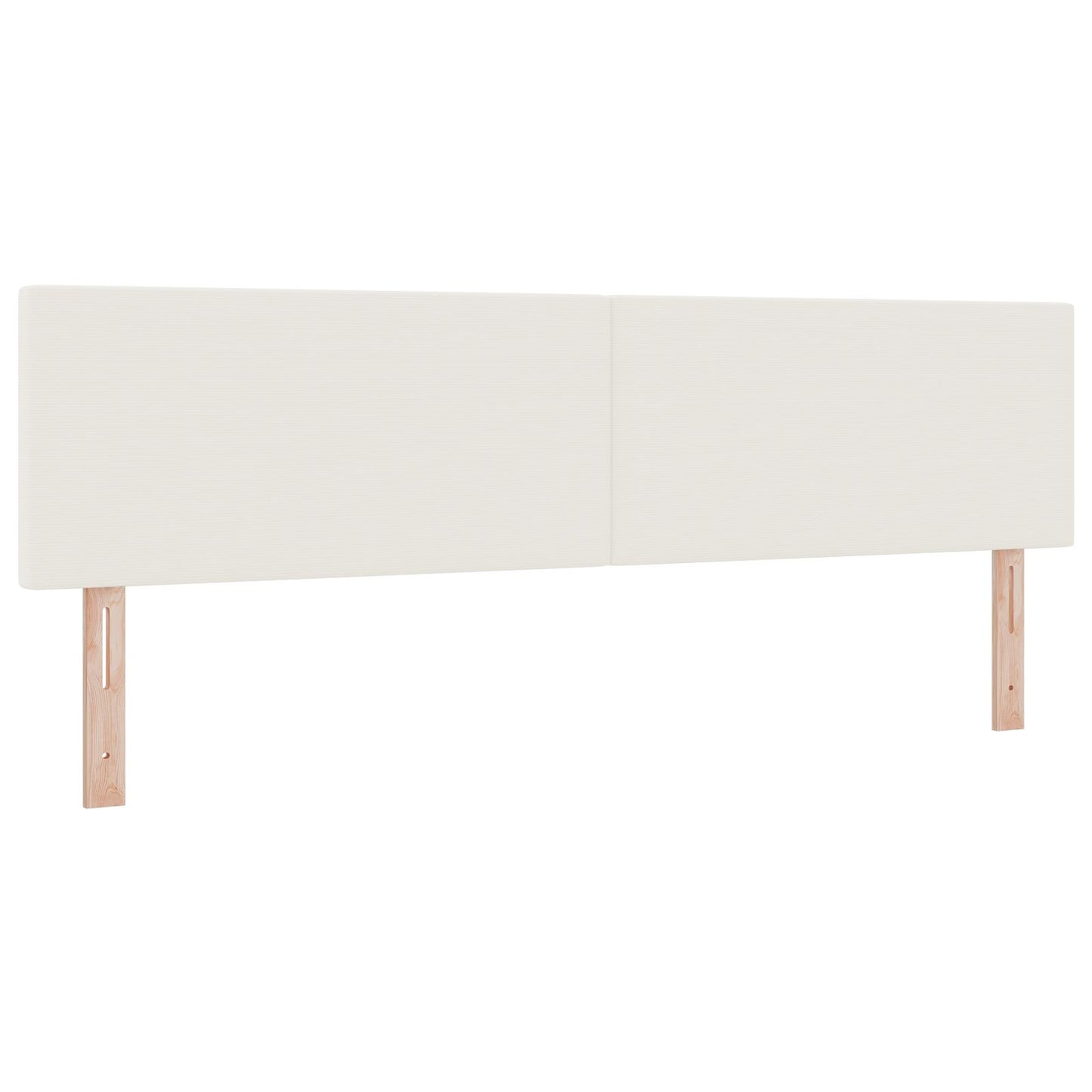 Hoofdbord Eenvoudig Design Corduroy Stof Crème 180 cm Laag hoofdbord