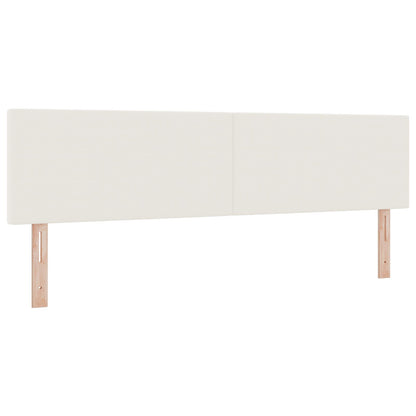 Hoofdbord Eenvoudig Design Corduroy Stof Crème 180 cm Laag hoofdbord