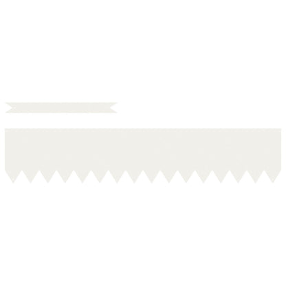 Grasranden 30 Stuks Kunststof 100 x 0.5 x 20 cm Wit