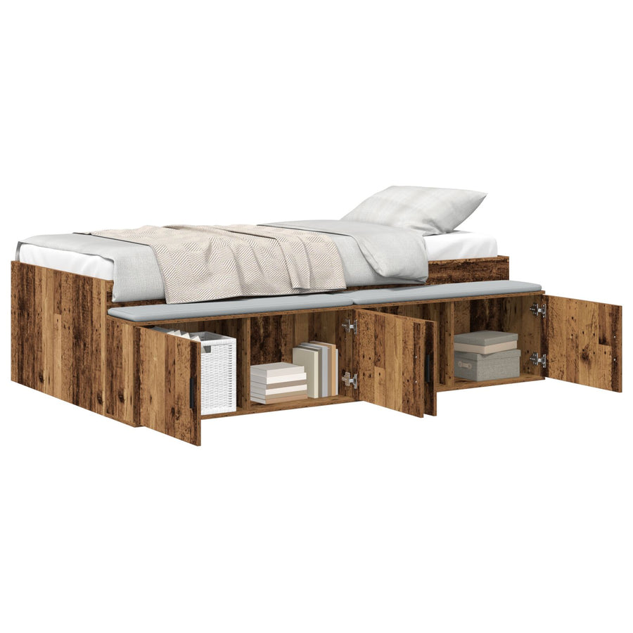 Opslag Bedframe Oude Hout 80X200 Cm