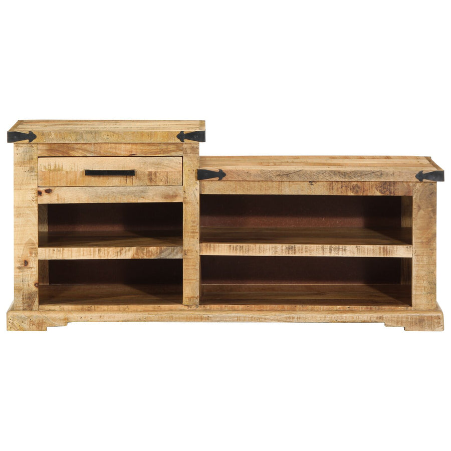 Schoenbank 110X35X50 Cm Massief Mangohout