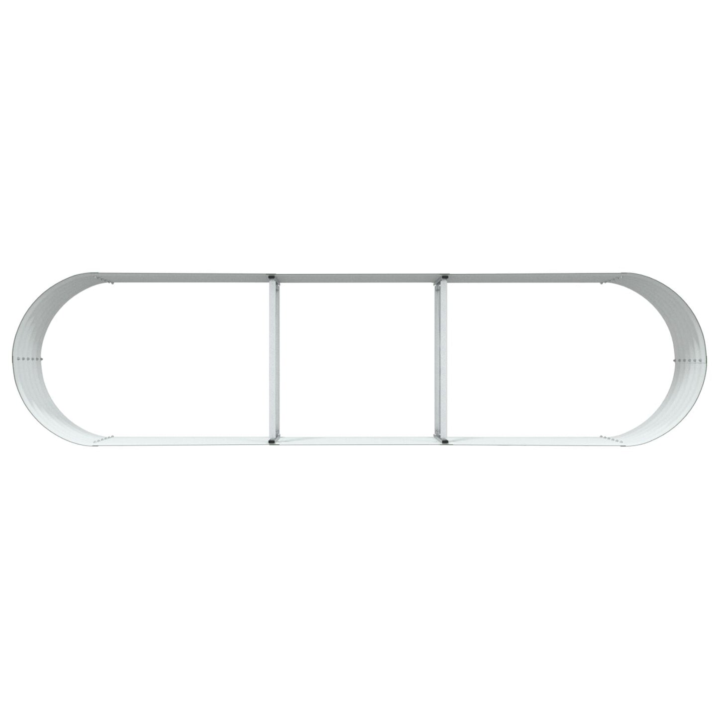 Tuin Verhoogd Bed Gegalvaniseerd Staal 320 x 80 x 44 cm Groen