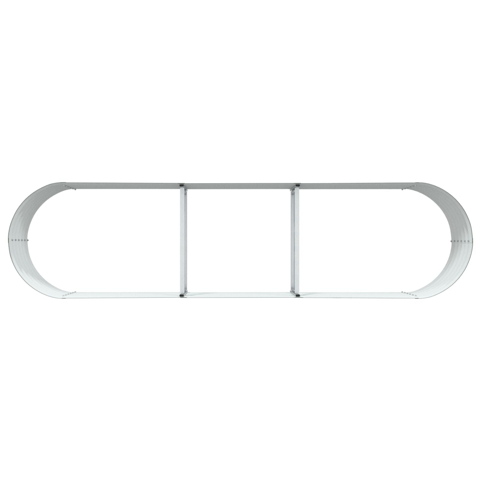 Tuin Verhoogd Bed Gegalvaniseerd Staal 320 x 80 x 44 cm Groen