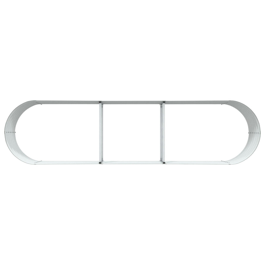 Tuin Verhoogd Bed Gegalvaniseerd Staal 320 x 80 x 44 cm Groen