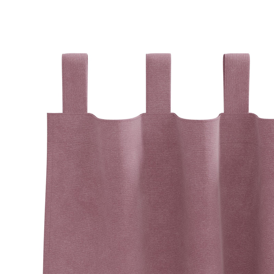 Blackout Gordijnen Met Hanglussen 2 Stuks Donker Roze Velvet Donkerroze 140 x 140 cm met ophanglussen
