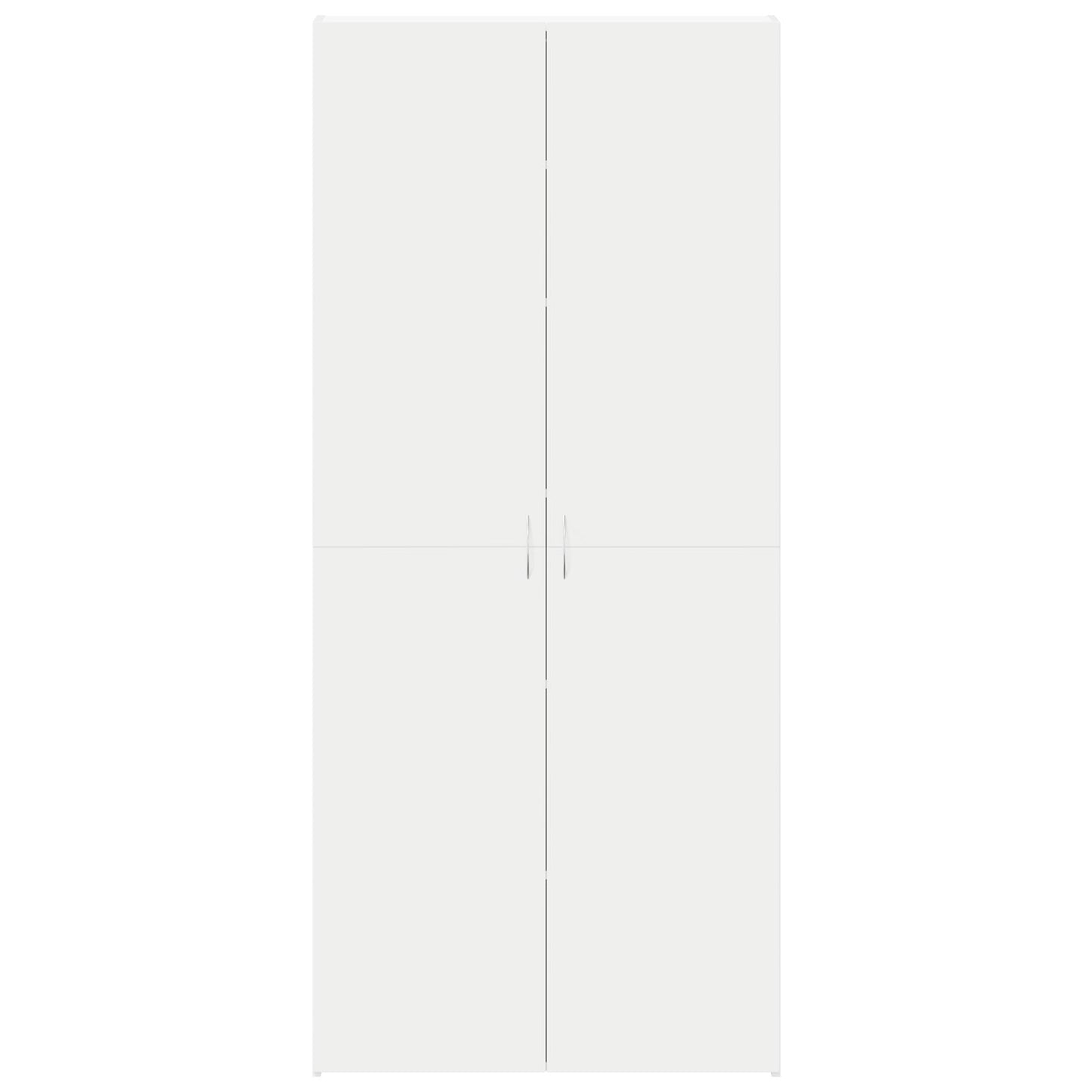 Schoenenkast Wit 80X35.5X180 Cm Gefabriceerd Hout